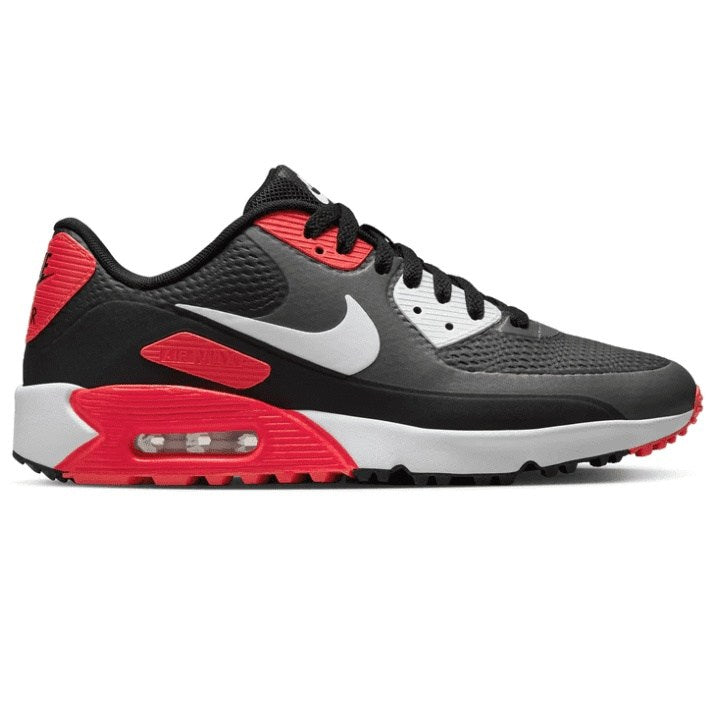 Nike Air Max 90G Golf Shoes CU9978 Black/Infrared/Iron Grey 010