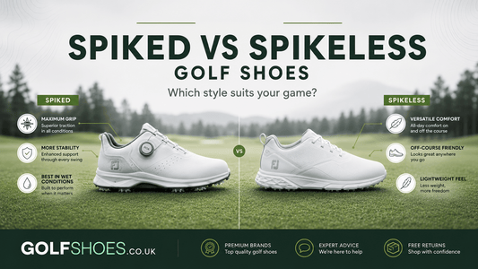 Spiked vs Spikeless Golf Shoes - Golfshoes.co.uk