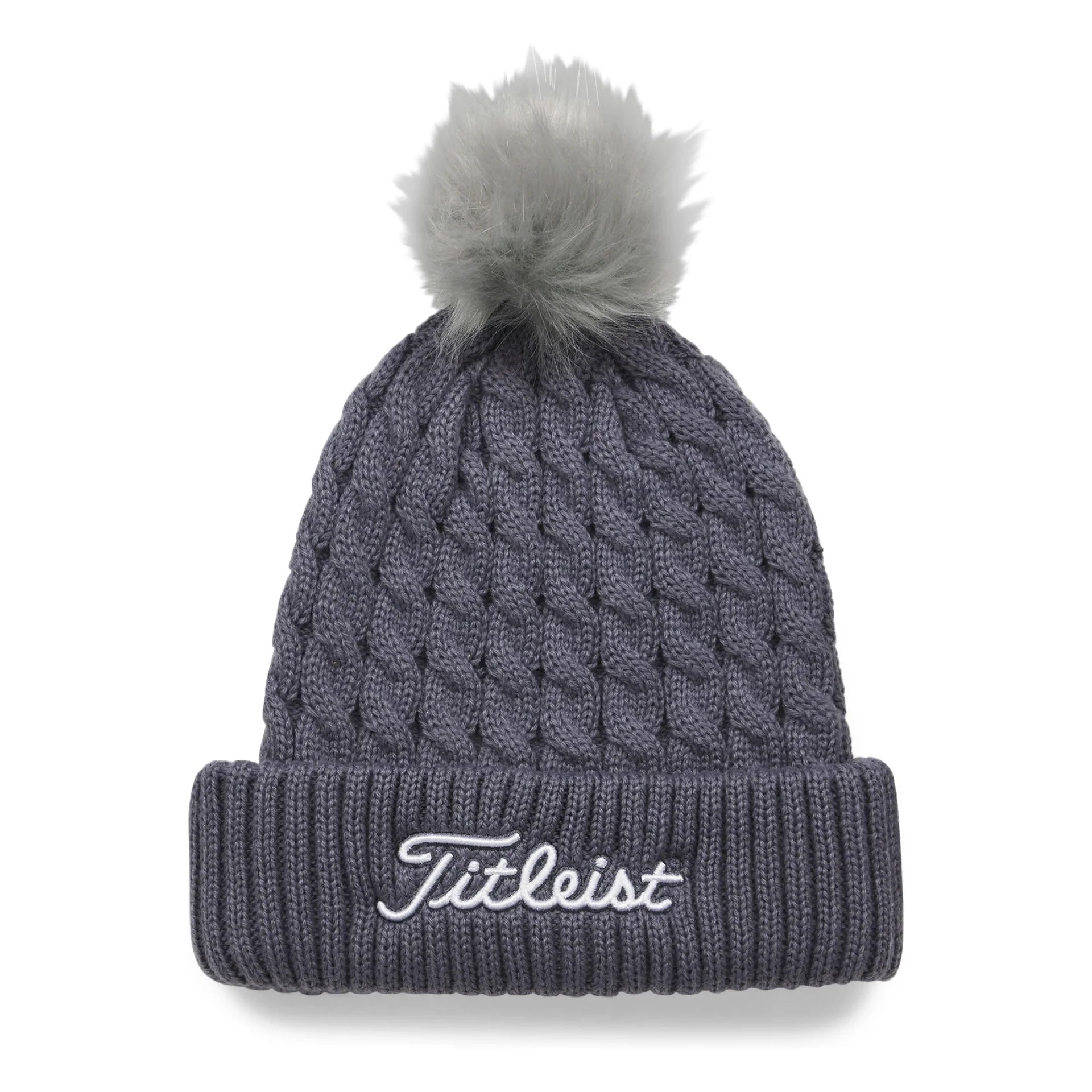 Titleist Cable Knit Pom Pom Golf Beanie TH23WCKNPN2