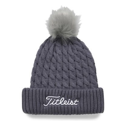 Titleist Cable Knit Pom Pom Golf Beanie TH23WCKNPN2