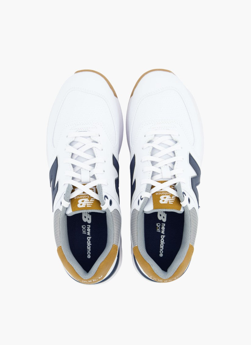 New Balance 574 Greens Golf Shoes White Navy