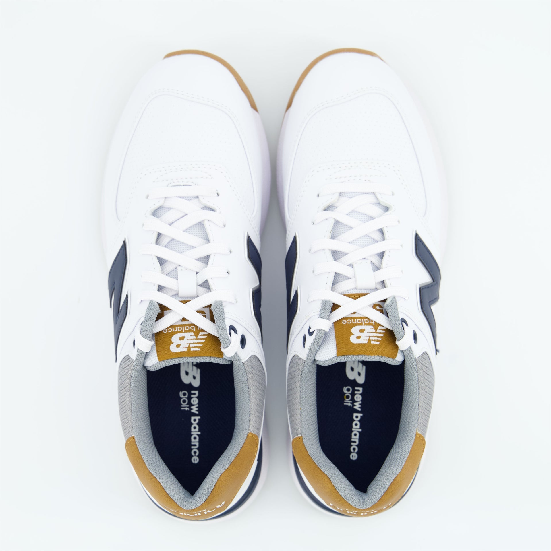 New Balance 574 Greens Golf Shoes | White/Navy