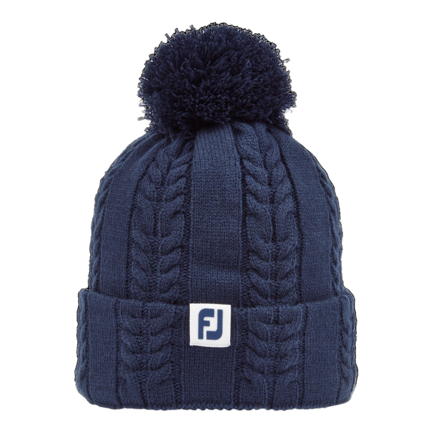 FootJoy Ladies Cable Knit Golf Bobble Hat FWH22WCB Golf Shoes footjoy-ladies-cable-knit-golf-bobble-hat-fwh22wcb-golf-shoes