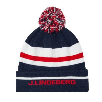 J Lindeberg Stripe Golf Beanie GMAC03156