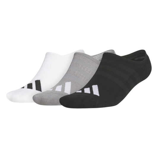 adidas 3 Pack No Show Golf Socks JI9115