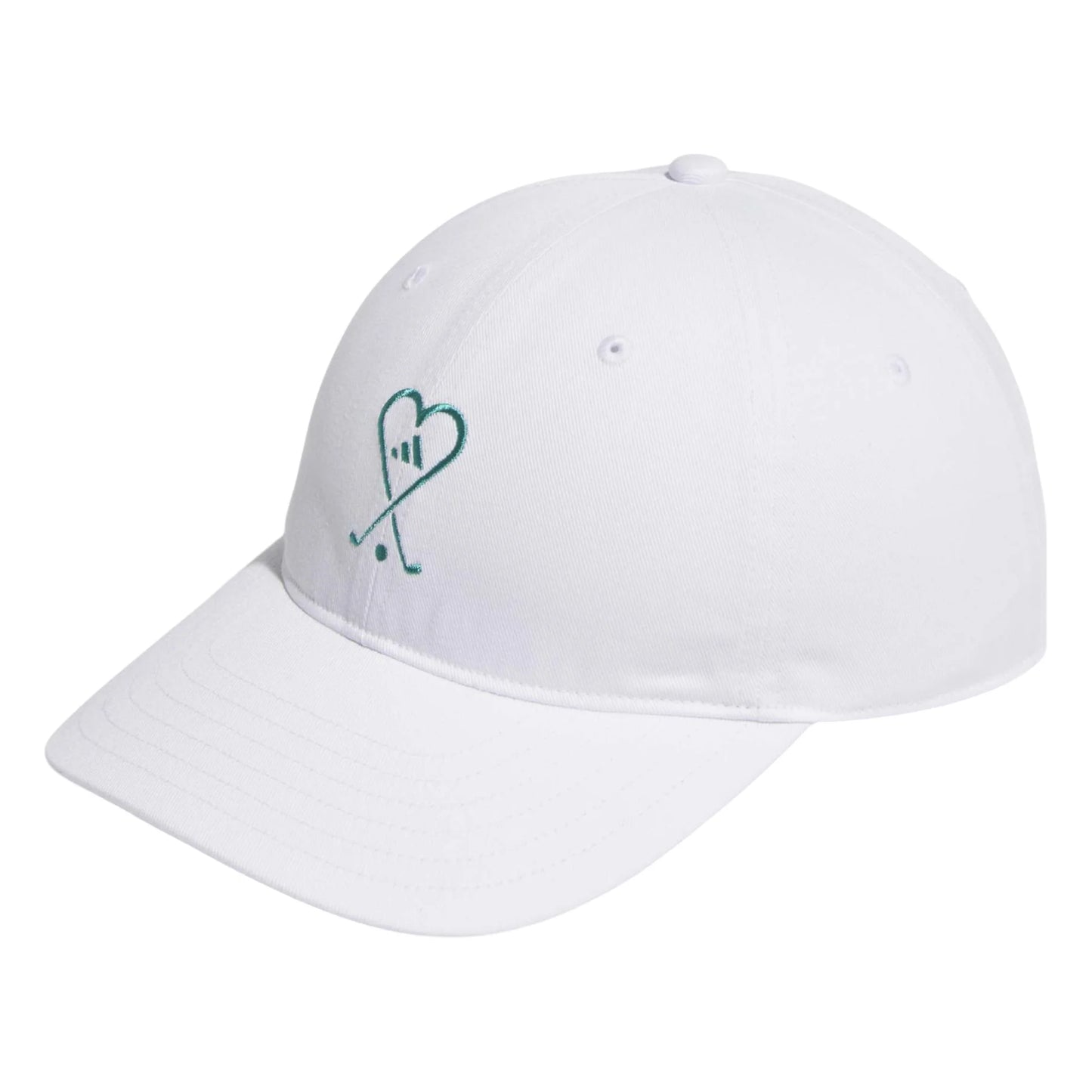 adidas Ladies Cotton Hearts And Clubs Golf Cap JL5661