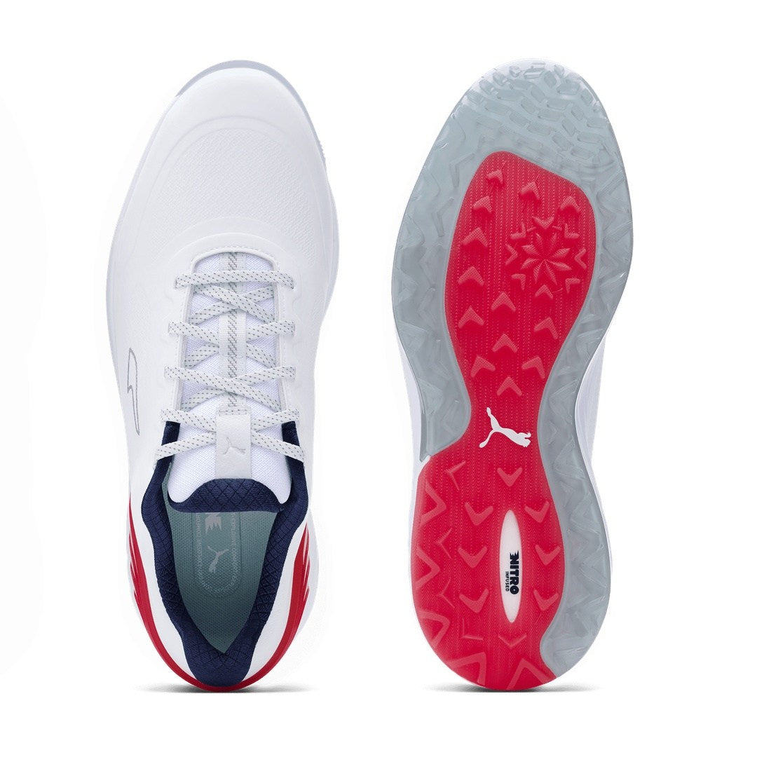 Puma Alphacat Nitro Golf Shoes 378692 White/Red - Main Image