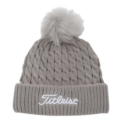 Titleist Cable Knit Pom Pom Golf Beanie TH23WCKNPN2