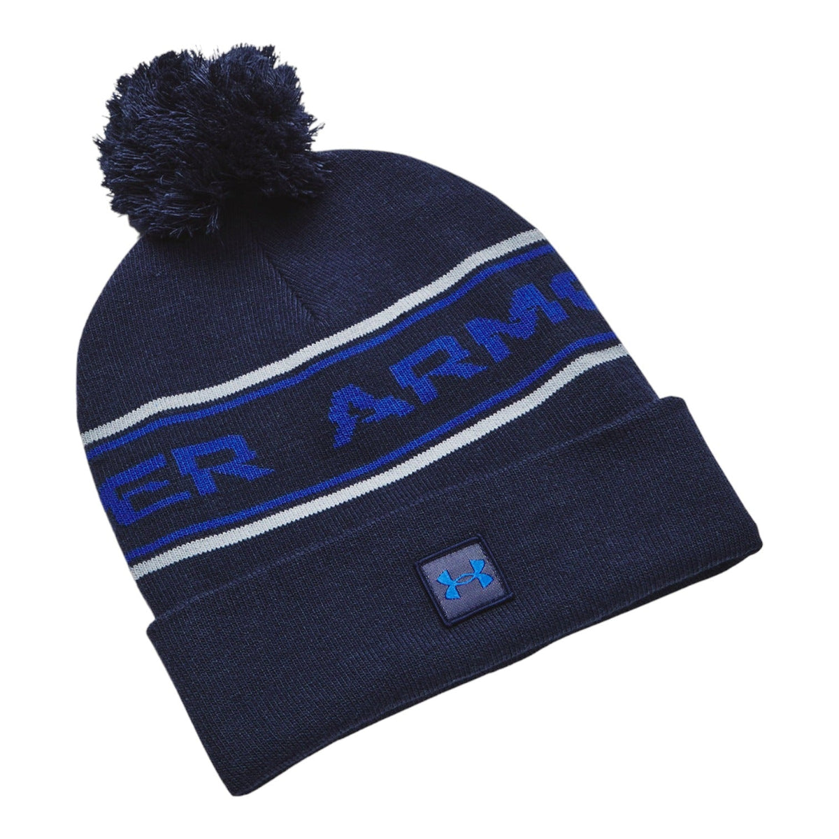 Under Armour Halftime Golf Pom Beanie 1379985 - Midnight Navy/ Steel 410 / One Size
