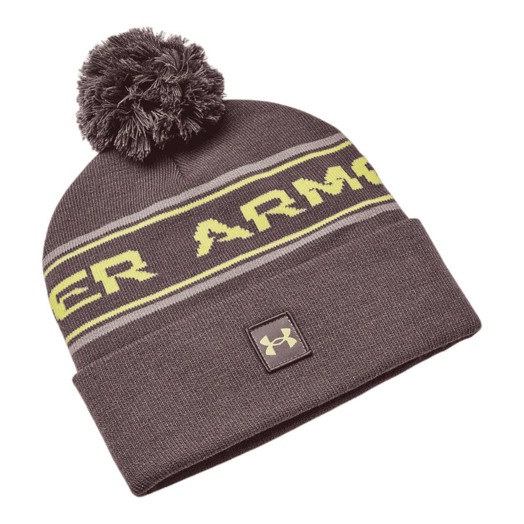 Under Armour Halftime Golf Pom Beanie 1379985 - Ash Taupe 057 / One Size