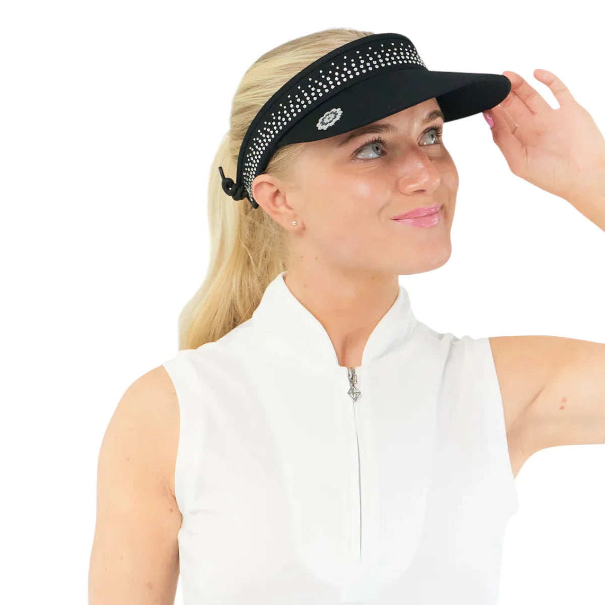 Surprizeshop Crystal Telephone Wire Golf Visor TV009005