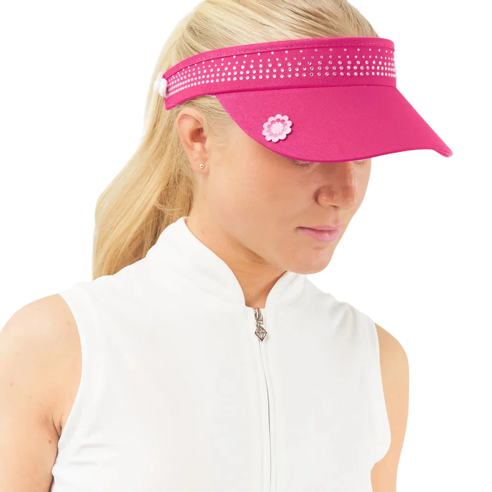 Surprizeshop Crystal Telephone Wire Golf Visor TV008003