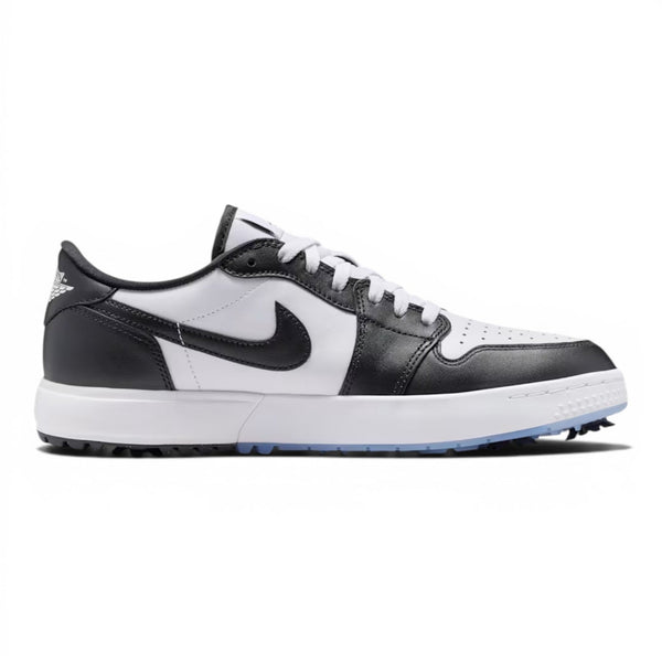 Nike Air Jordan 1 Low Spiked Golf Shoes | White/White/Black