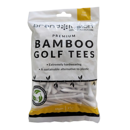 Brand Fusion 69mm Bamboo Golf Tees | 110 Pack