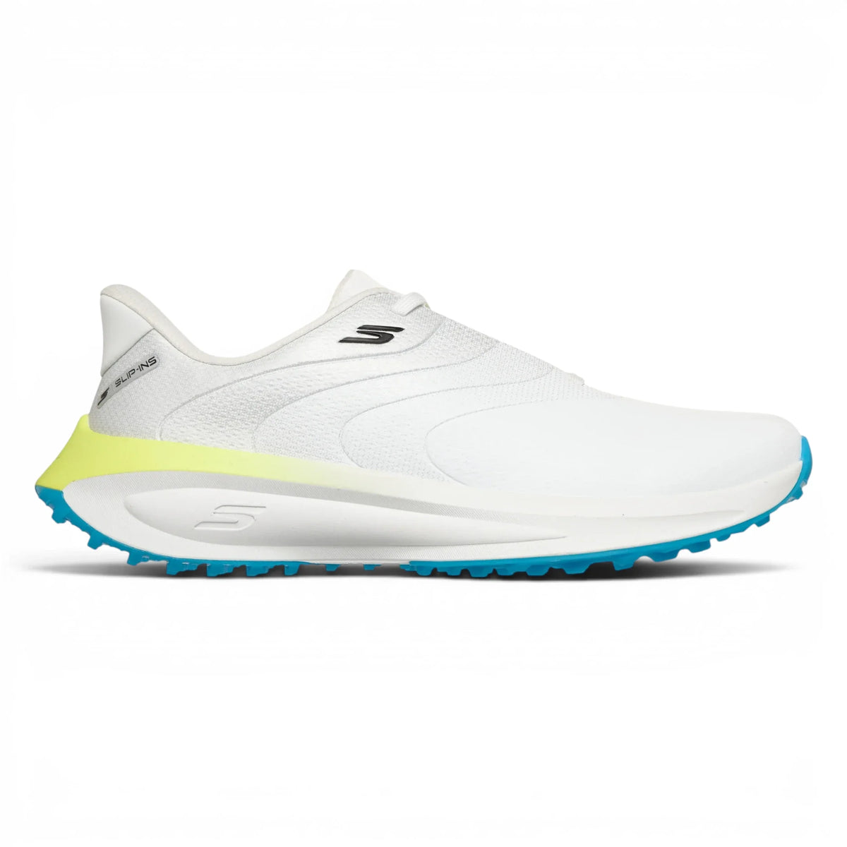 Skechers Flow Slip-In Golf Shoes 214153 - White/Black/Multi / 10.5 / Medium